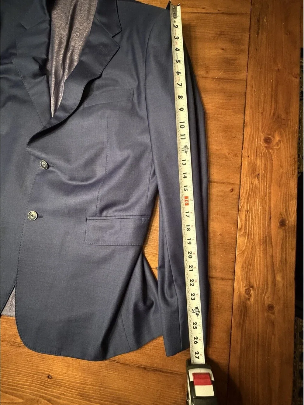 Lanifico Di Marzoni Custom Men Luxury Astor & Black Size 38R / 40S Made In Italy